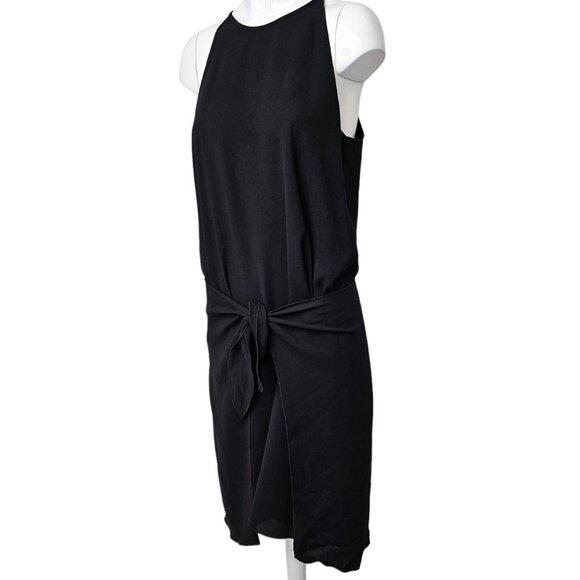 Aritzia Wilfred Womens Wrap Front Dress Black Size Small - Picture 5 of 9